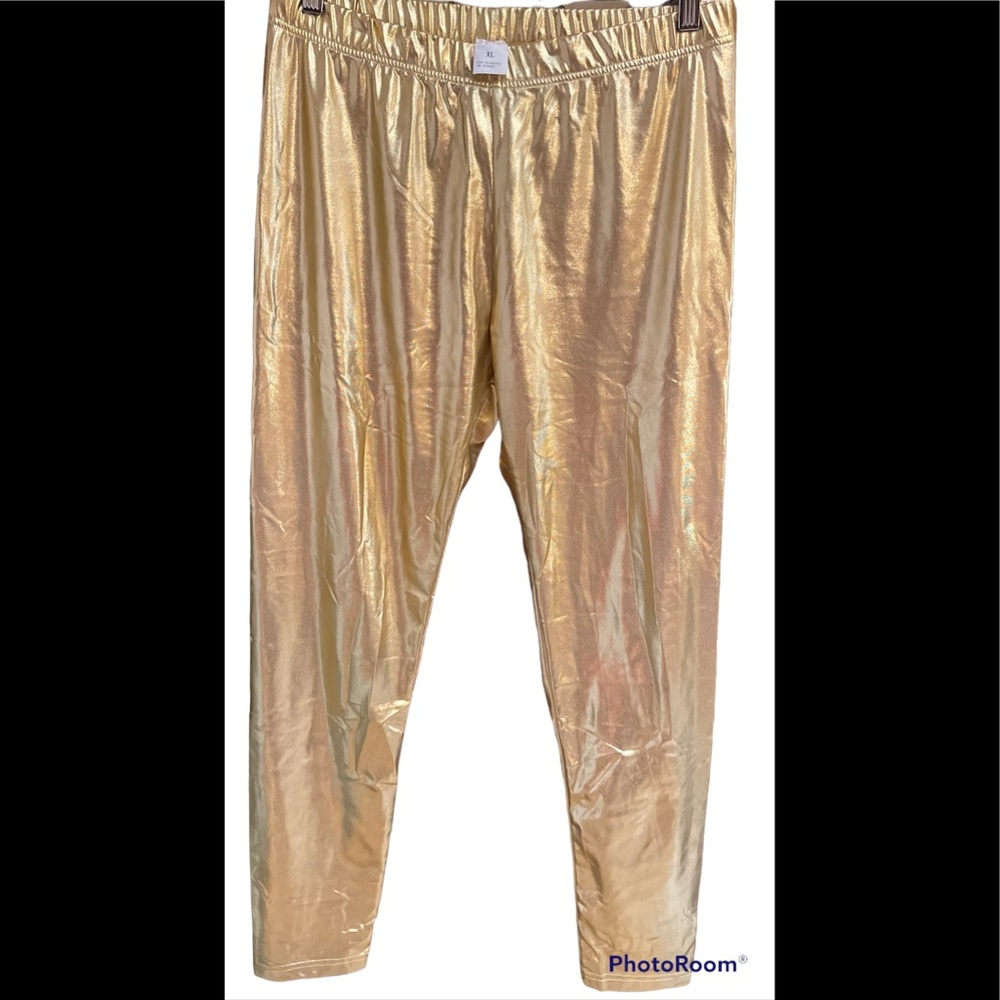 Gold leggings
